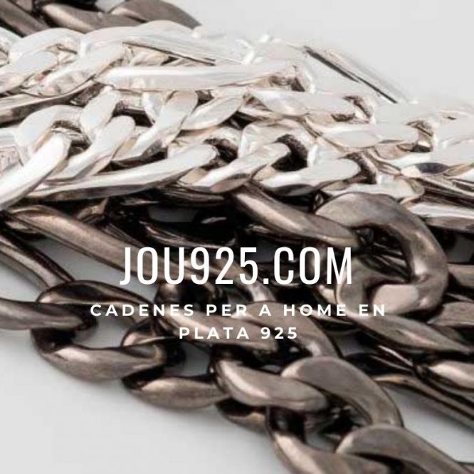 cadenes plata per home